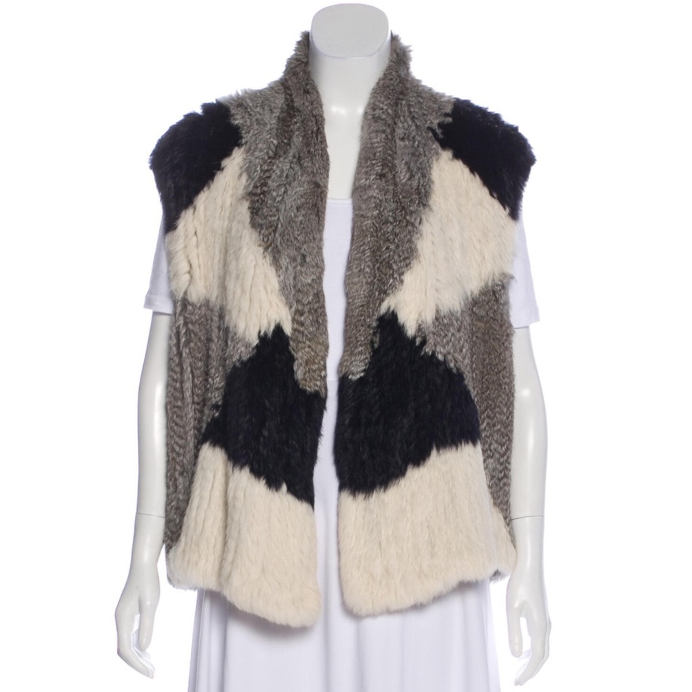 Vince Rabbit Fur Vest